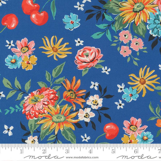 Julia- Delft Cherry Cordial: Sold By The 1/2 Yard