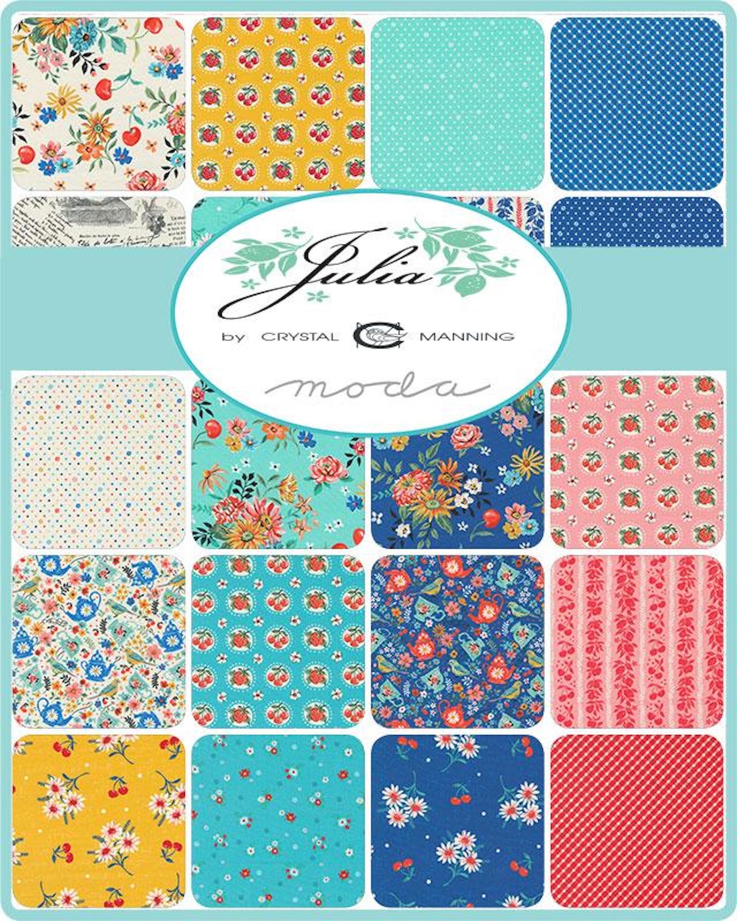 Julia Mini Charm Pack- 42 PCS- Moda