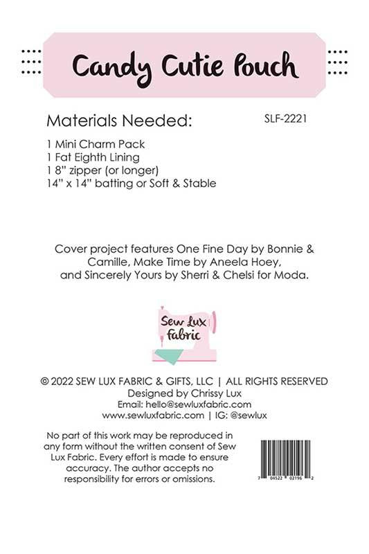 Candy Cutie Pouch Pattern