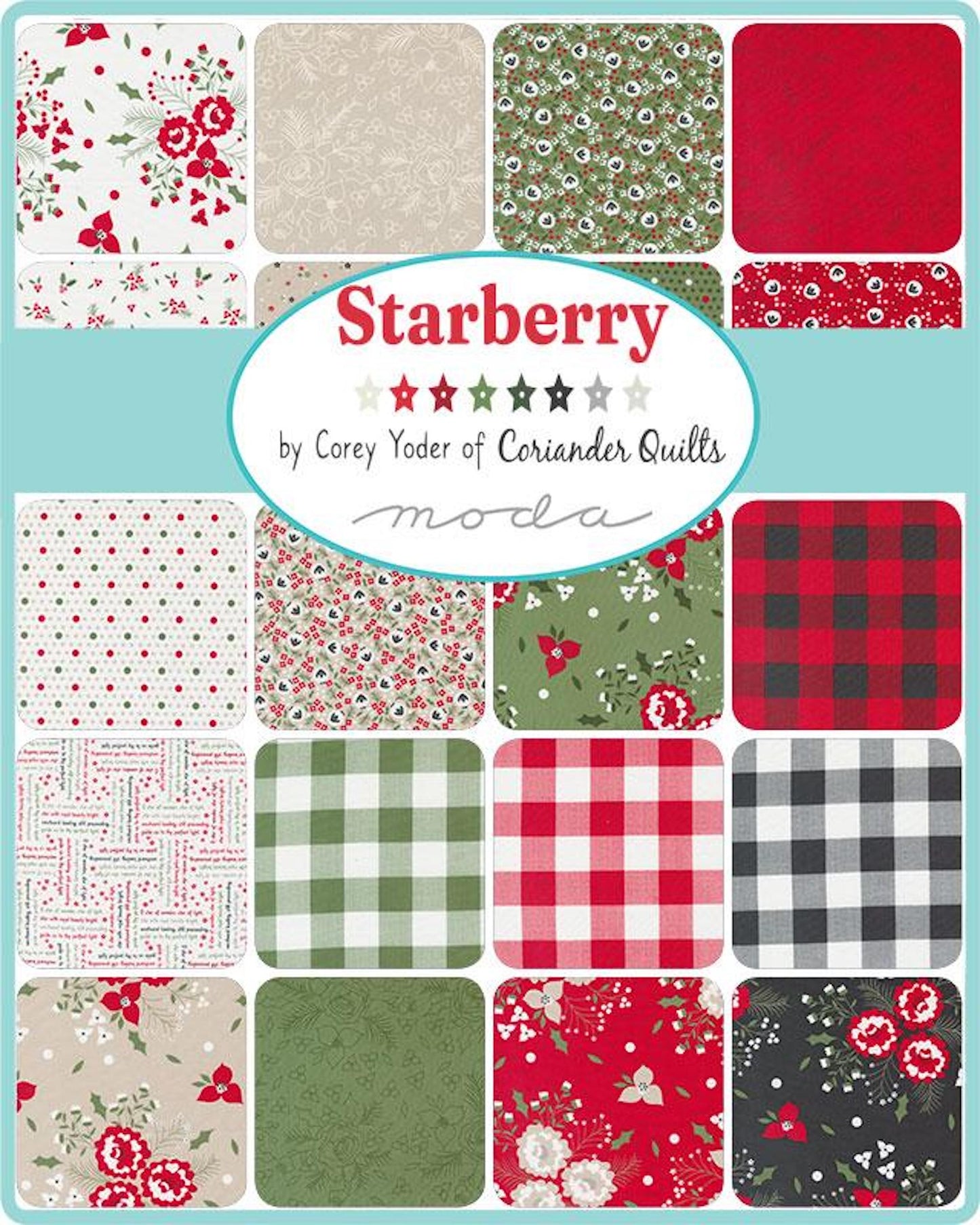 Starberry Mini Charm Pack- 42 PCS- Moda