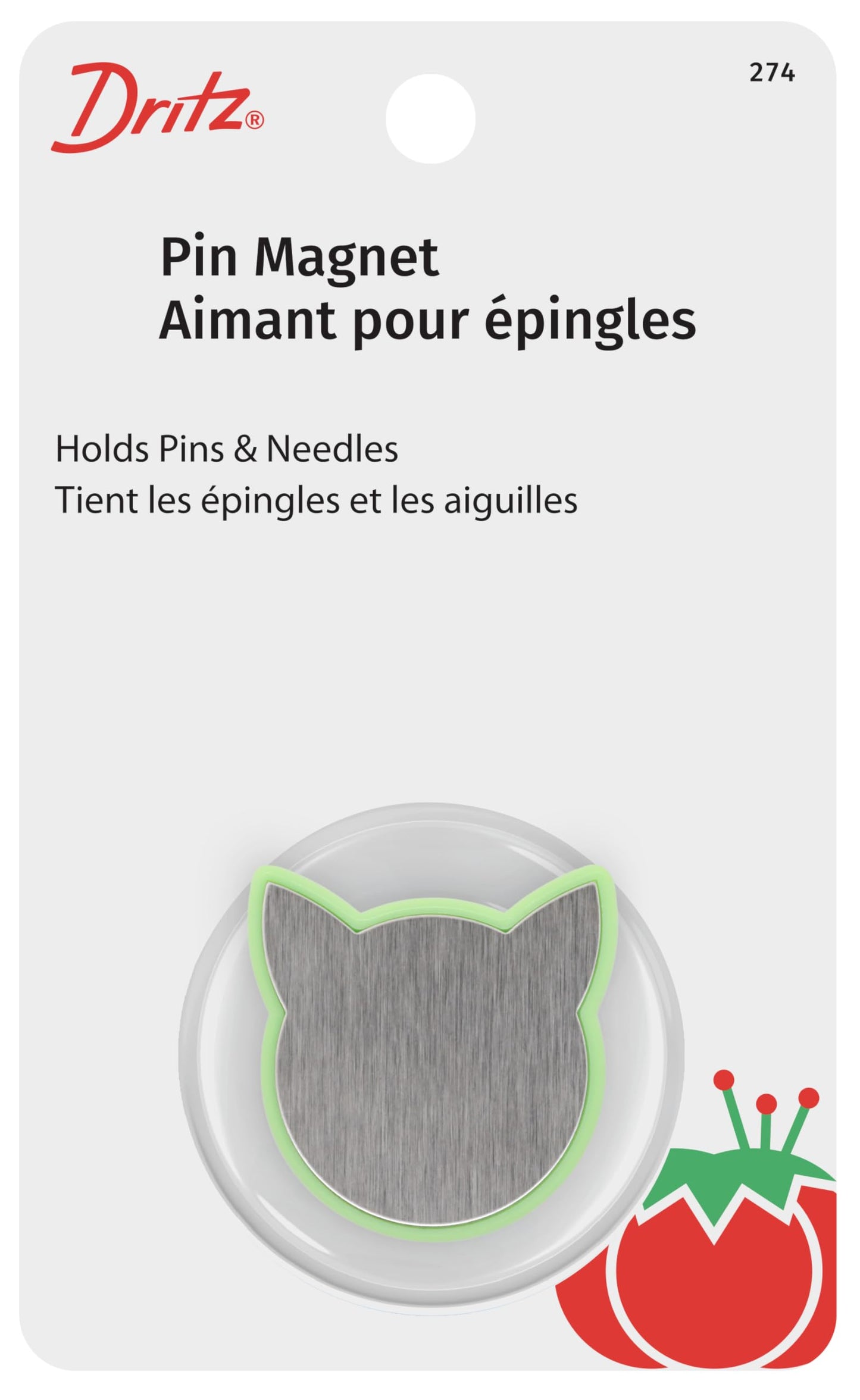 Cat Pin Holder- Green