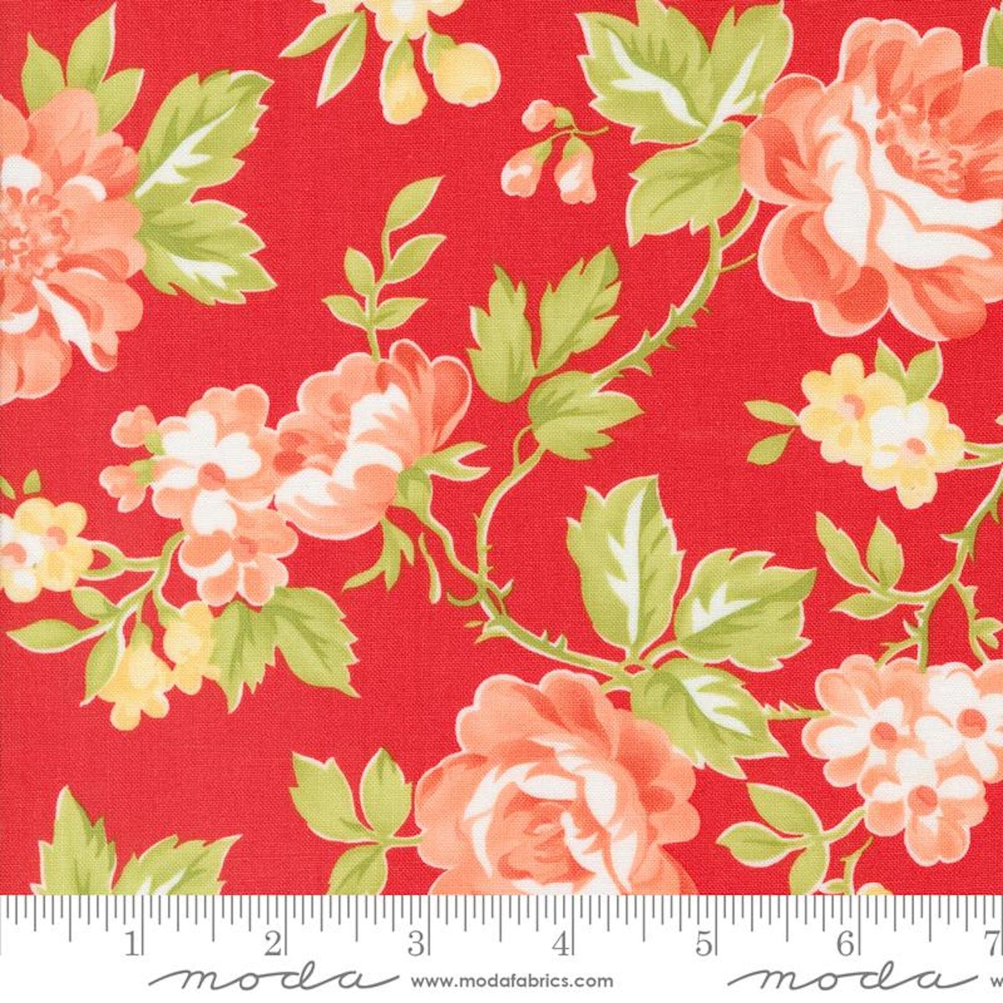 Jelly & Jam- Strawberry Summer Bloomers: Sold By The 1/2 Yard