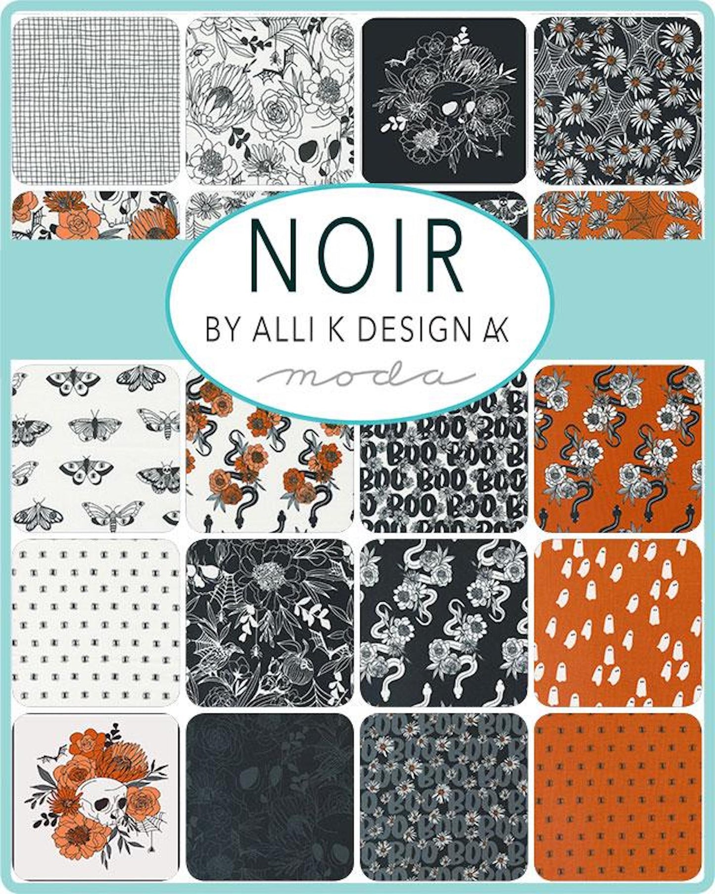 Noir Charm Pack- 42 PCS- Moda