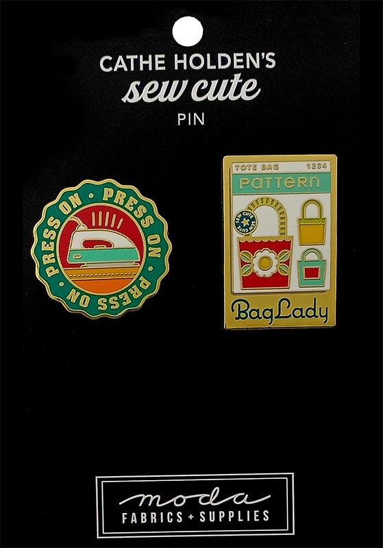 Sew Cute Enamel Pin Press On: 2CT