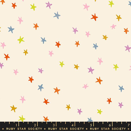 Starry- Multi Stars: Sold by the 1/2 Yard