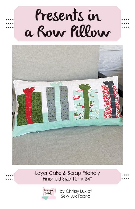 Presents in a Row Pillow Pattern