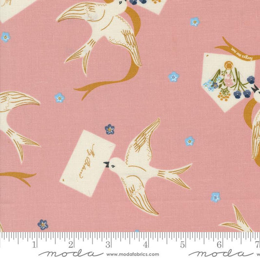 Enchantment- Blush Winged Messenger: Sold By The 1/2 Yard