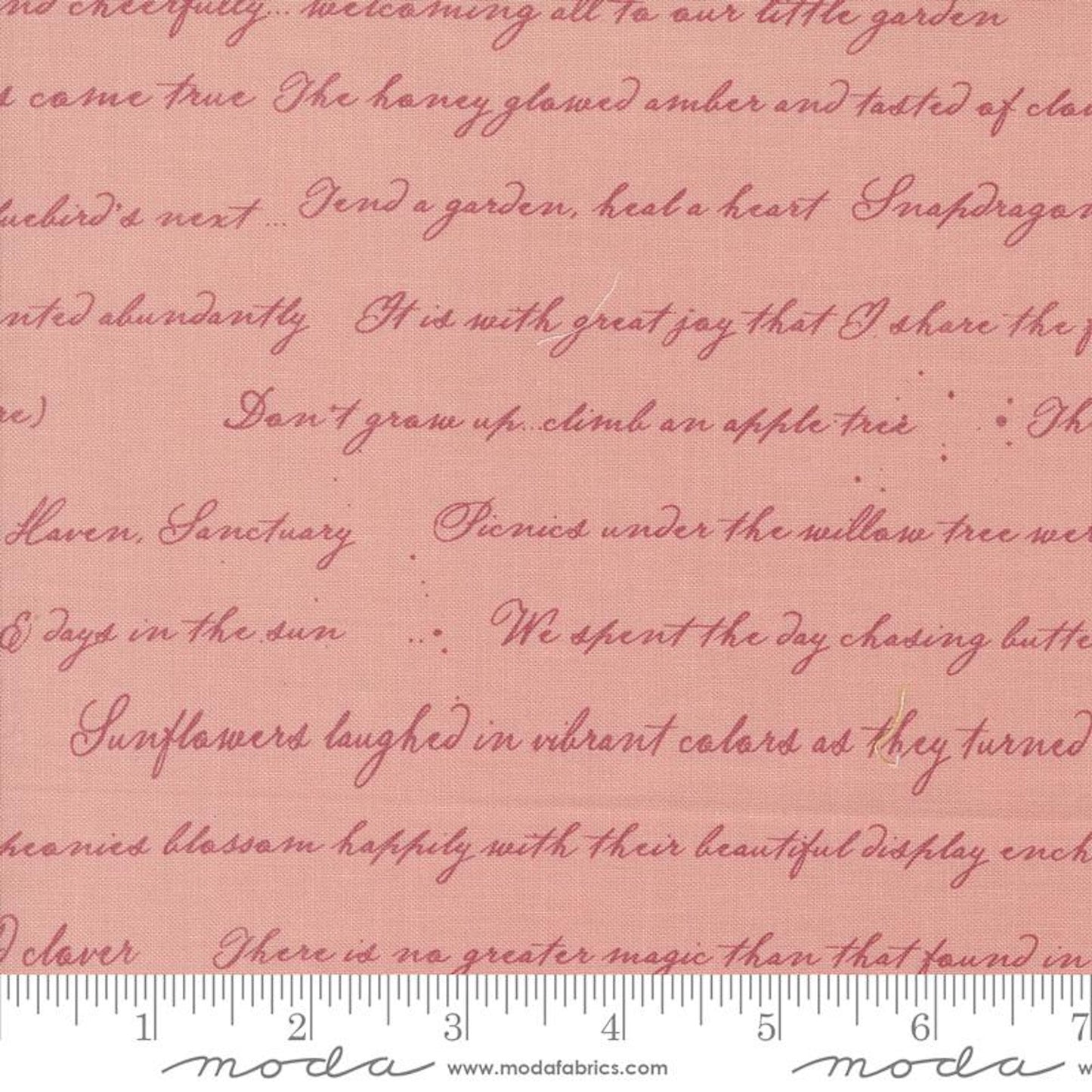 Enchantment- Blush Garden Journal: Sold By The 1/2 Yard