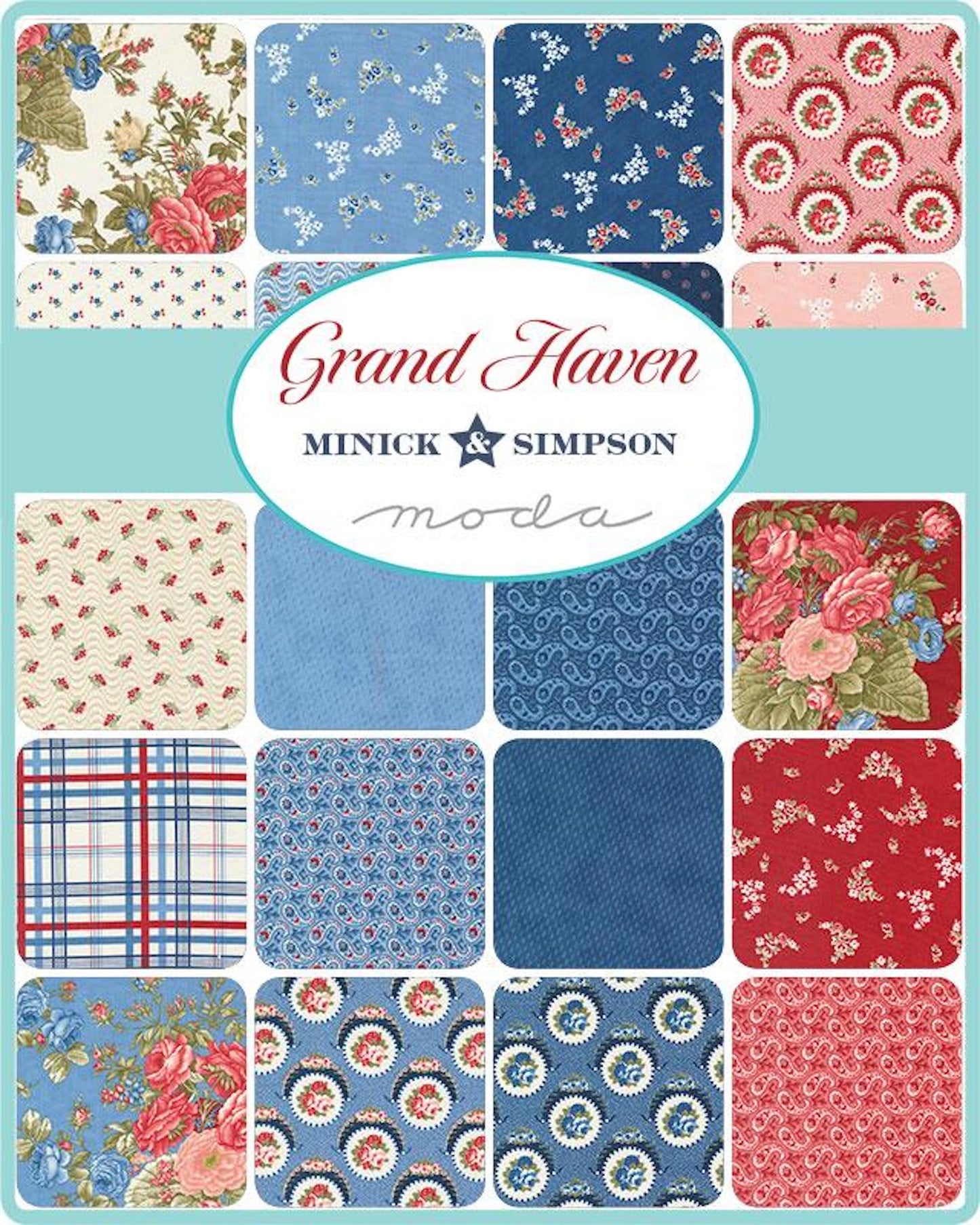 Grand Haven Mini Charm Pack- 42 PCS- Moda