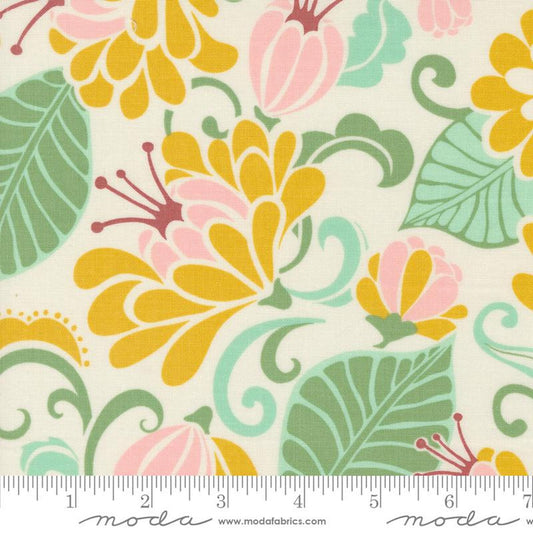 Tango- Cream Sunshine Sarabande: Sold By The 1/2 Yard.