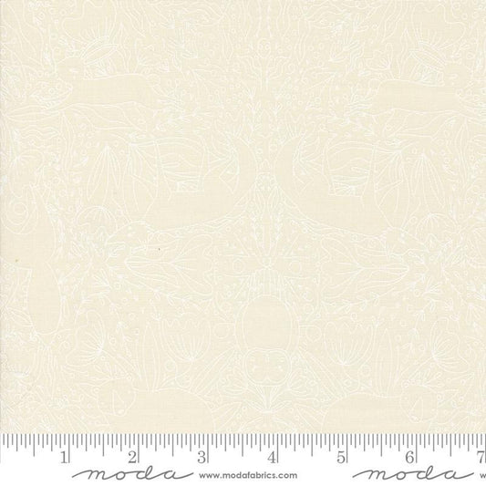 Woodland Wonder- Cloud White Frolic: Sold by the 1/2 Yard