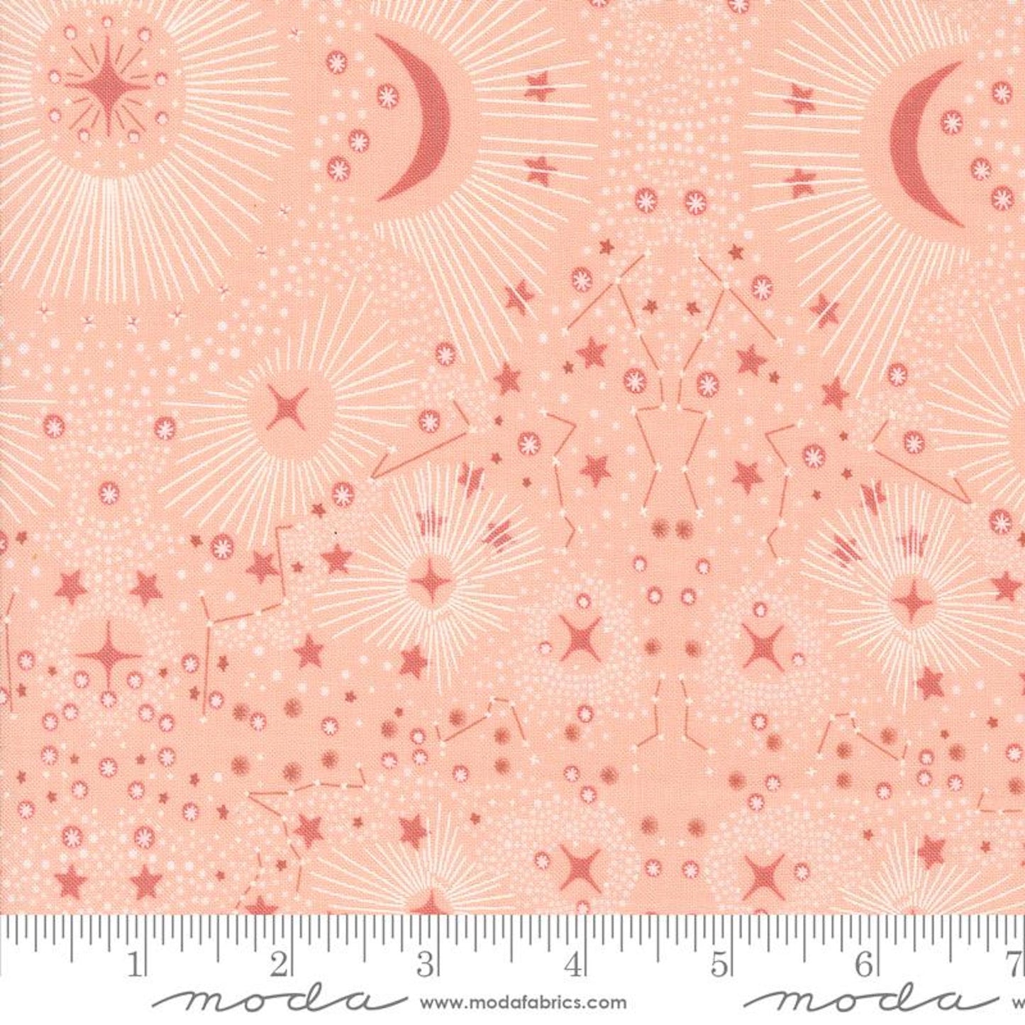 Woodland Wonder- Blush Starshine: Sold by the 1/2 Yard