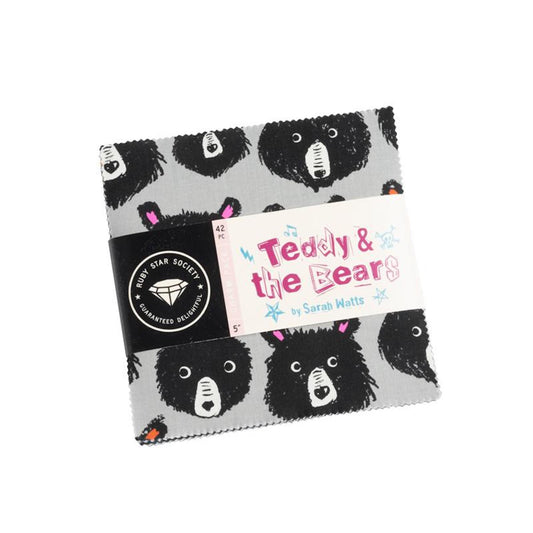 Teddy and the Bears Charm Pack- 42 PCS- Ruby Star Society