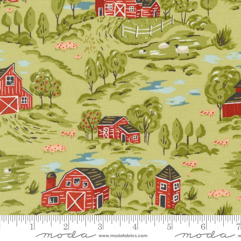 Farmstead- Celery Vintage Farm: Sold by the 1/2 Yard