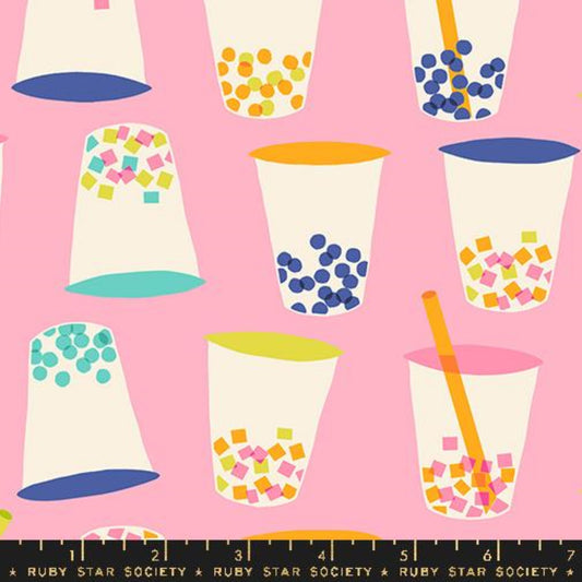 Eye Candy- Posy Boba Tea: Sold by the 1/2 yard