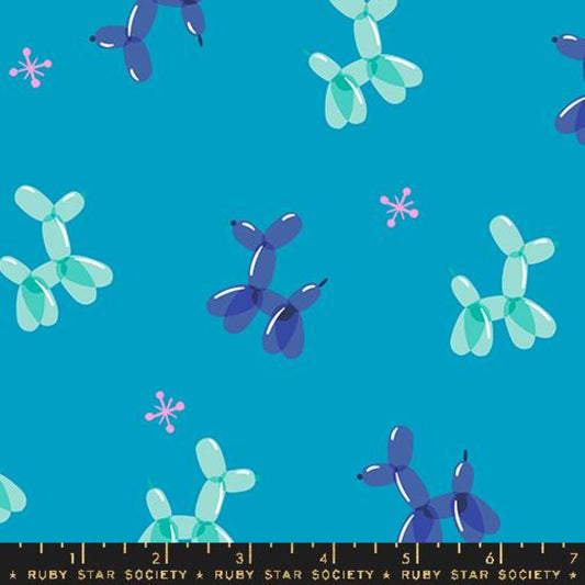 Eye Candy- Cerulean Balloon Animal: Sold by the 1/2 yard