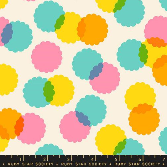 Eye Candy- Natural Puffs: Sold by the 1/2 yard