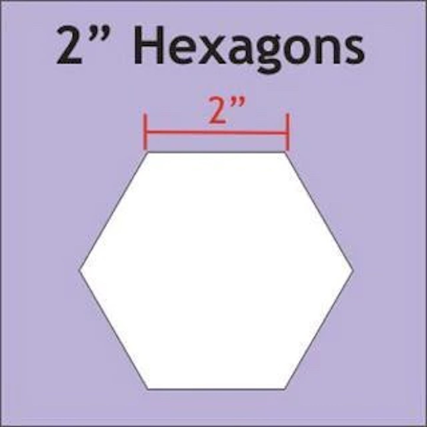 Paper Pieces- 2" Hexagons 150 Pieces