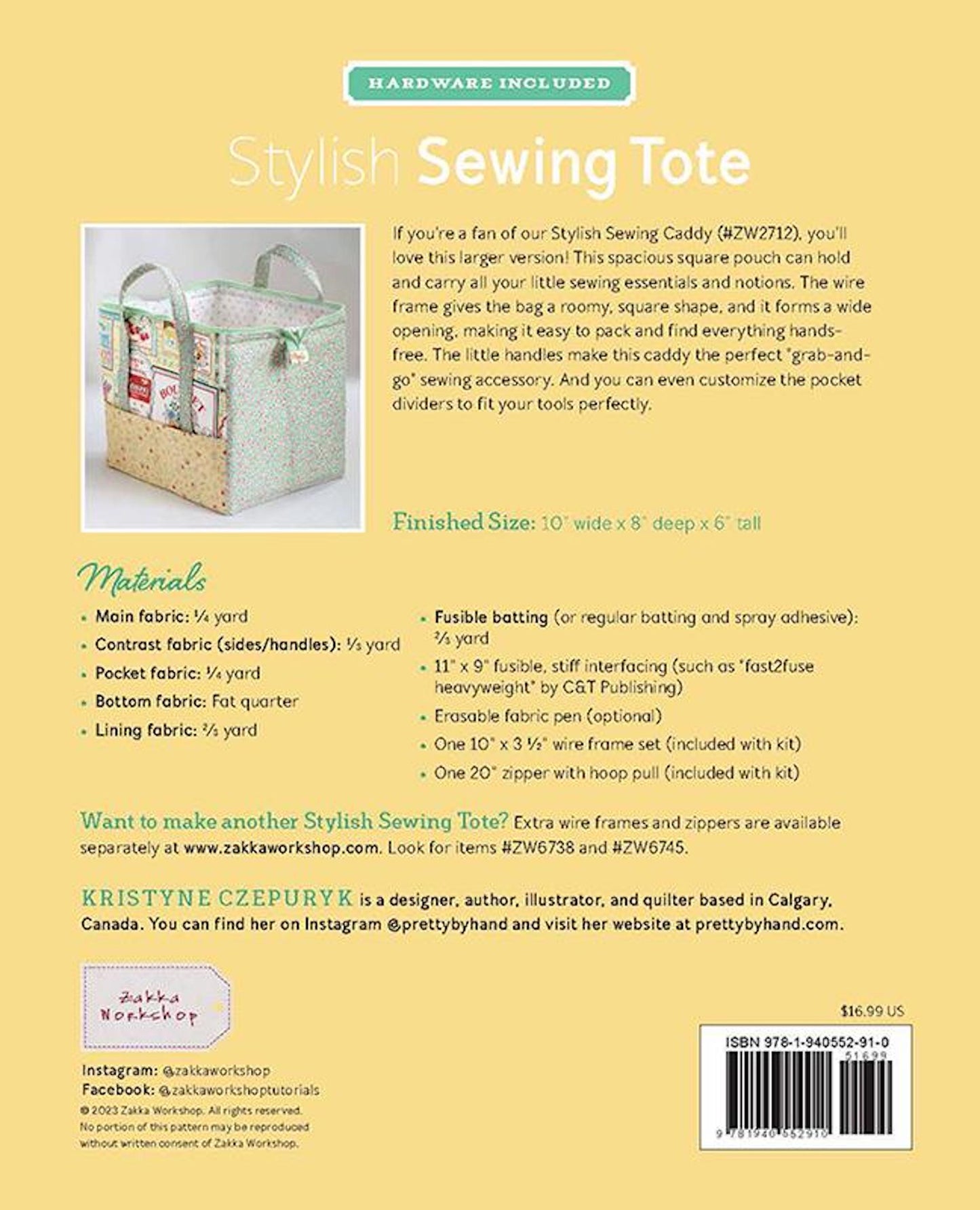 Stylish Sewing Tote Pattern