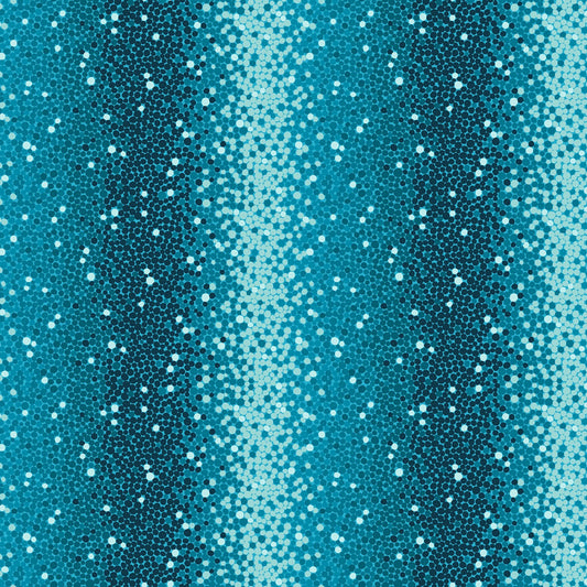 Zooming Chickens- Teal Ombre Dots