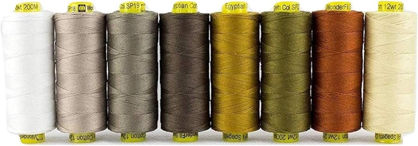 WonderFil Spagetti Color Set: Neutrals, 8 Spools