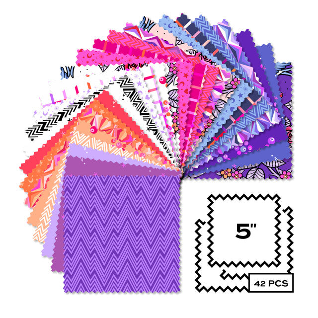 Perfect Day- 5" Charm Square: 42pc