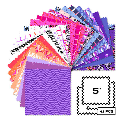 Perfect Day- 5" Charm Square: 42pc