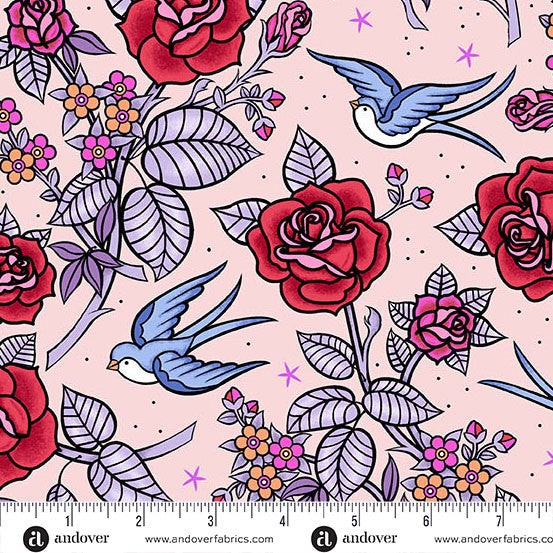 Perfect Day- Pink Perfect Day: Sold by the 1/2 Yard.