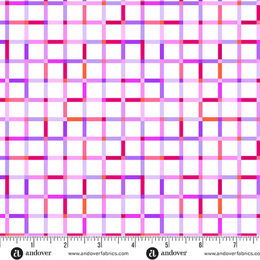 Perfect Day- Purple Piknik Palid: Sold by the 1/2 Yard