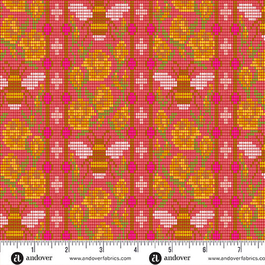 Jinny- Cardinal Beadwork: Sold by the 1/2 yard