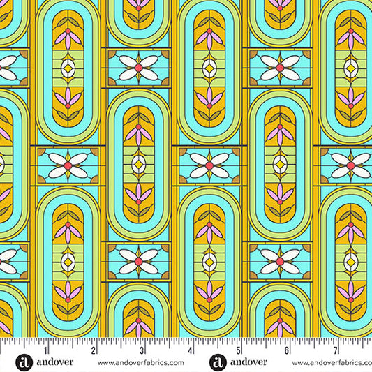 Jinny- Mint Stained: Sold by the 1/2 yard