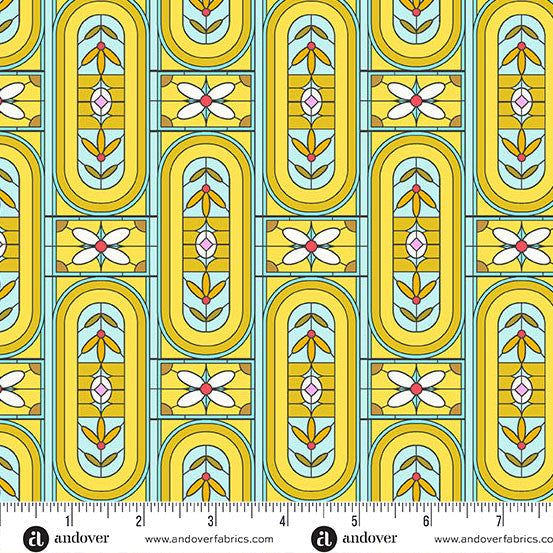 Jinny- Gold Stained: Sold by the 1/2 yard