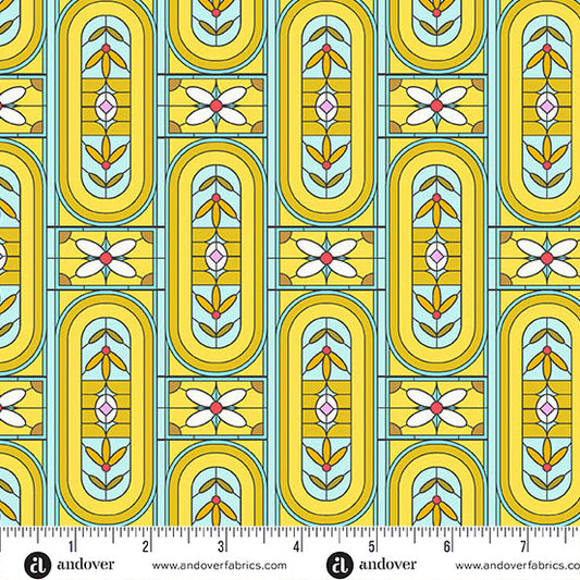 Jinny- Gold Stained: Sold by the 1/2 yard