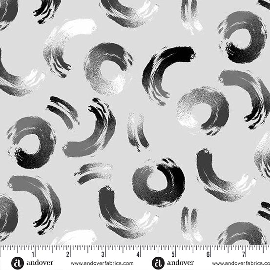 Prismatic- Ash Brushwork: Sold by the 1/2 Yard.