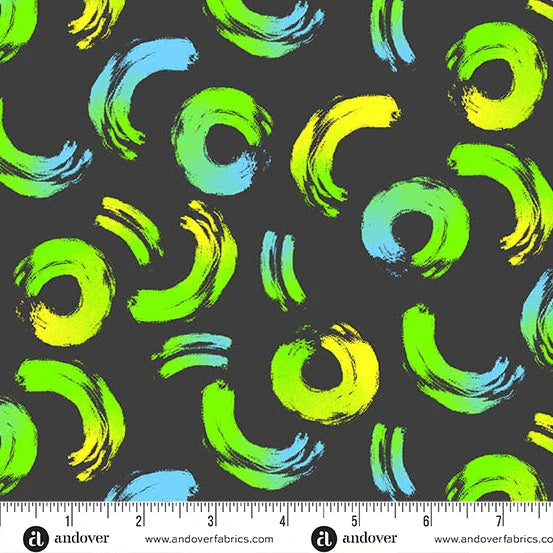 Prismatic- Cosmic Brushwork: Sold by the 1/2 Yard.