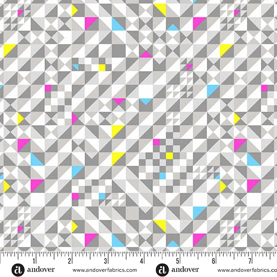 Prismatic- Ash Check It: Sold by the 1/2 Yard.