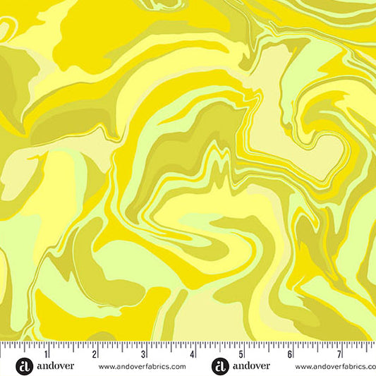 Nebula- Dirty Lemon Nebula: Sold by the 1/2 yard