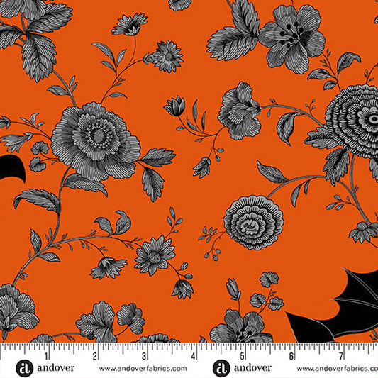 Phantasm- Flame Night Garden: Sold by the 1/2 Yard.