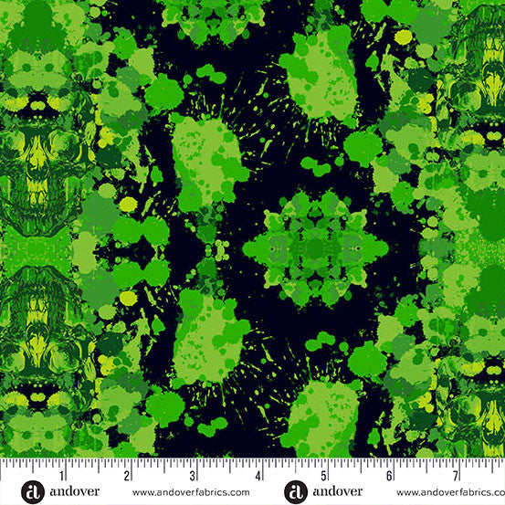 Phantasm- Venom Dark Damask: Sold by the 1/2 Yard.