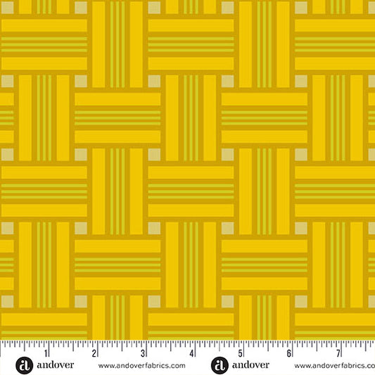 Camp Kitschy Lala- Lemon Lawn Chair: Sold by the 1/2 yard