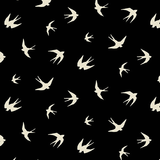 Verdigris- Ink Beaches: Sold By The 1/2 Yard.