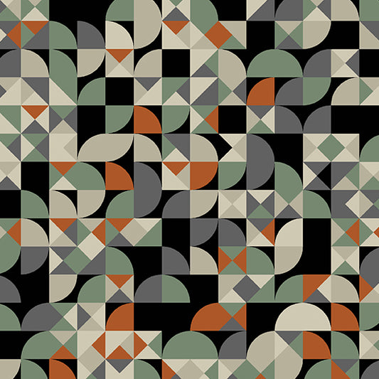Verdigris- Patina Spadina: Sold By The 1/2 Yard.