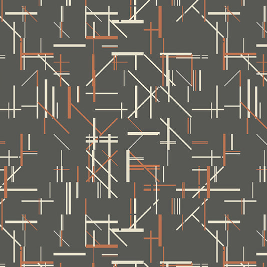 Verdigris- Smoke Midtown: Sold By The 1/2 Yard.