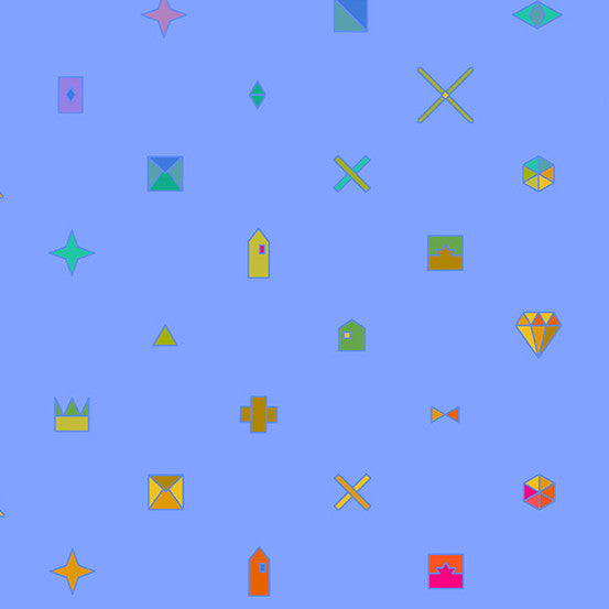 Sun Print 2021- Royal Trinket: Sold by the 1/2 yard