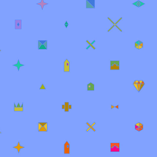Sun Print 2021- Royal Trinket: Sold by the 1/2 yard