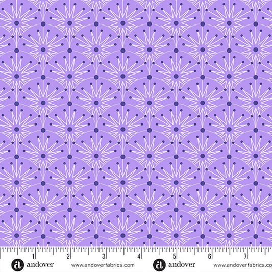 Deco Frost- Purple Haze Clamshells: Sold By The 1/2 Yard.