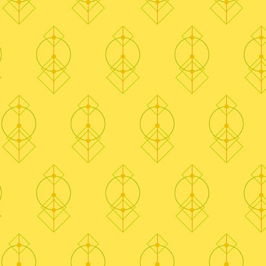 Deco Glo II- Lemon Talisman: Sold By The 1/2 Yard.