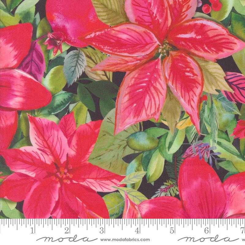 Love and Cheer- Coal Floral Centerpiece: Sold by the 1/2 yard