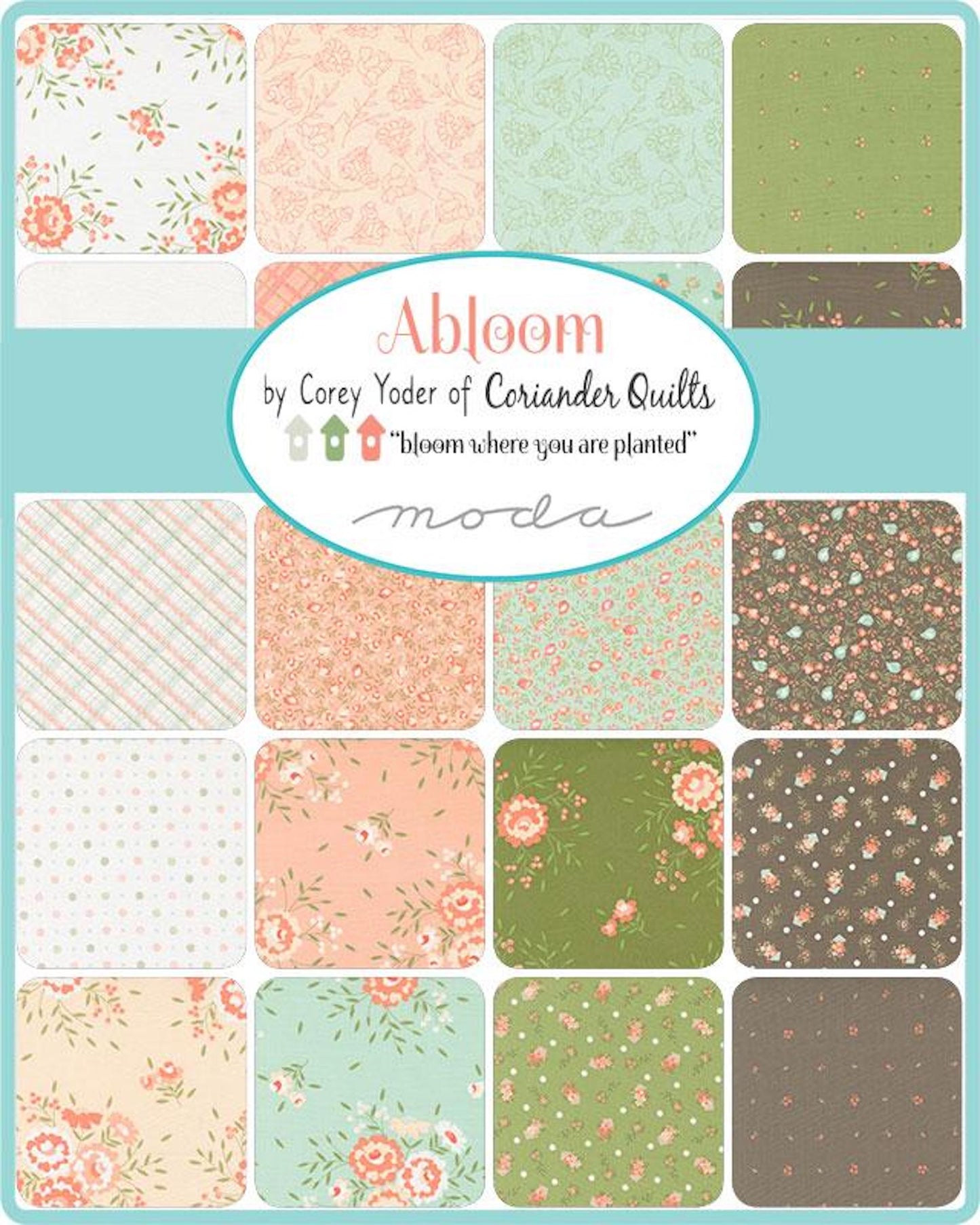 Abloom Mini Charm Pack- 42 PCS- Moda
