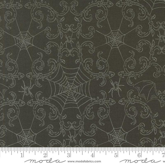 Home Sweet Haunt- Charcoal Rod Iron: Sold by the 1/2 yard